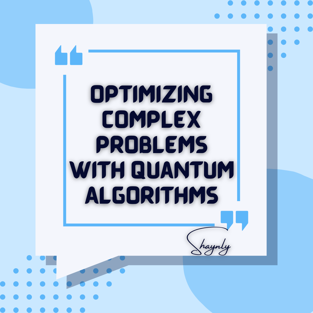 Quantum Computing Algorithms for Optimization