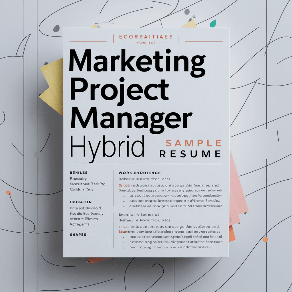 Marketing Project Manager Hybrid Sample Resume