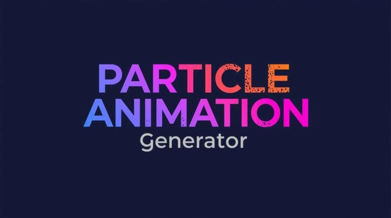 Particle Animation Generator